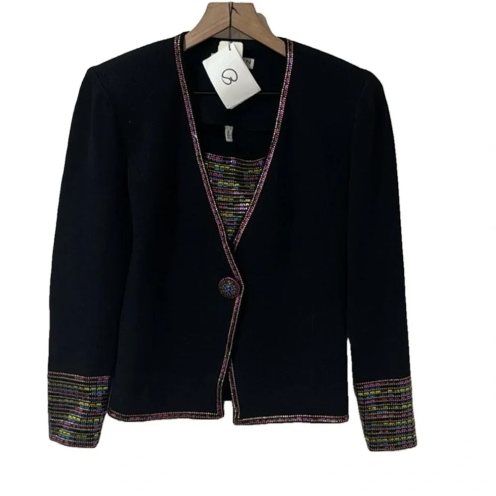 NEW • St. John’s by Marie Gray • Women’s Vintage Beaded Knit Skirt and Blazer 2